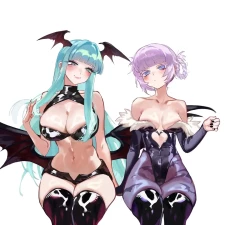 zephypotato - Morrigan X Nazuna  #よふかしのうた - Free Hentai Manga, Doujinshi and Comics Online Reader | LewdVault.com