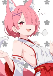 れむにあ - 【R18差分＋高画質】巫女狐ラム