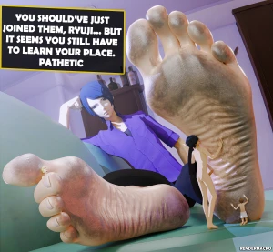 Render Macro - Commission: Yusuke Recruiting More Tiny Foot Slaves
