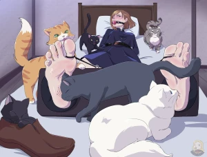 PastaTickle - Nobara tickled by cats
