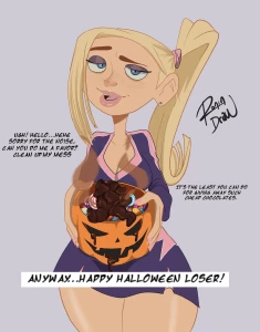 Ronindraw - Courtney wishes you a happy Halloween