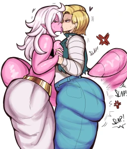 Ocerius - Dragonball Androids (Kissing) [Commission]