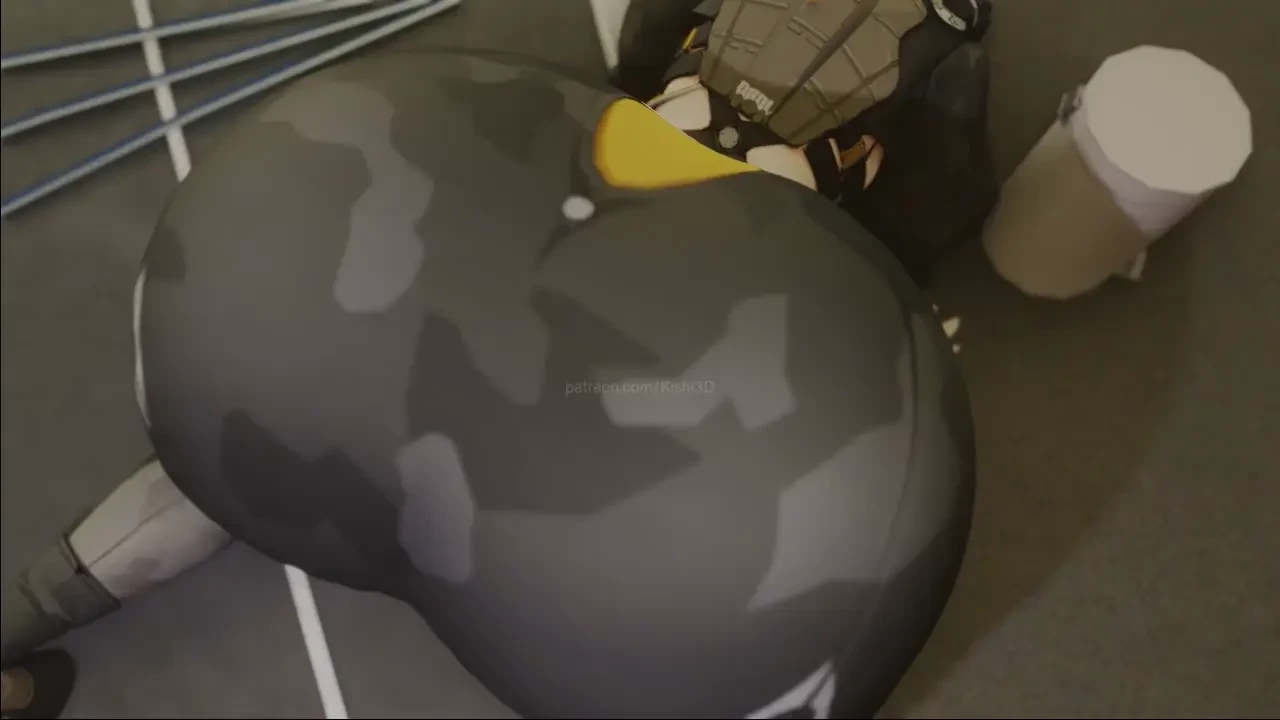 Kishi3D - Trigger big booty twerking on all four video
