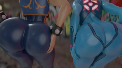 Kishi3D - Chun Li x Samus big shinny jiggly dancing butts video T2 Bonus - Free Hentai Manga, Doujinshi and Comics Online Reader | LewdVault.com