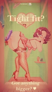 bluethebone - [ILLUSTRATION] Bluesona Retro Pinup Tight Shower  [OC] // 27 ALTERNATE VARIANTS