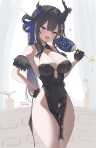 VanillaFox2035 - [Cub Tier] Chinese Dress Nerissa