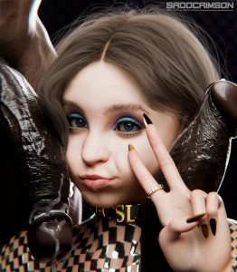SadoCrimson3D - Close-up: Enid Sinclair