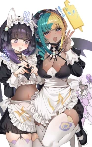 朱里/shuri - 【レイヤー未統合PSD】メイドバトル【データ配布期限/2026/01/25頃まで】高画質・ラフ付き