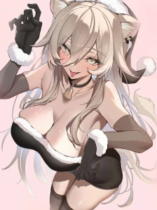 Omoti - 黒サンタししろん＋差分♡
