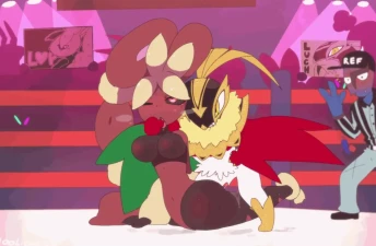 100licorice - A MEGA SHOWDOWN ! IT'S SUPER EFFECTIVE!! ( with sound )  - Free Hentai Manga, Doujinshi and Comics Online Reader | LewdVault.com