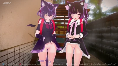 にもじ-Nimoji - アパートの裏でショコラちゃんとあのんちゃんと遊ぼう！ - Free Hentai Manga, Doujinshi and Comics Online Reader | LewdVault.com