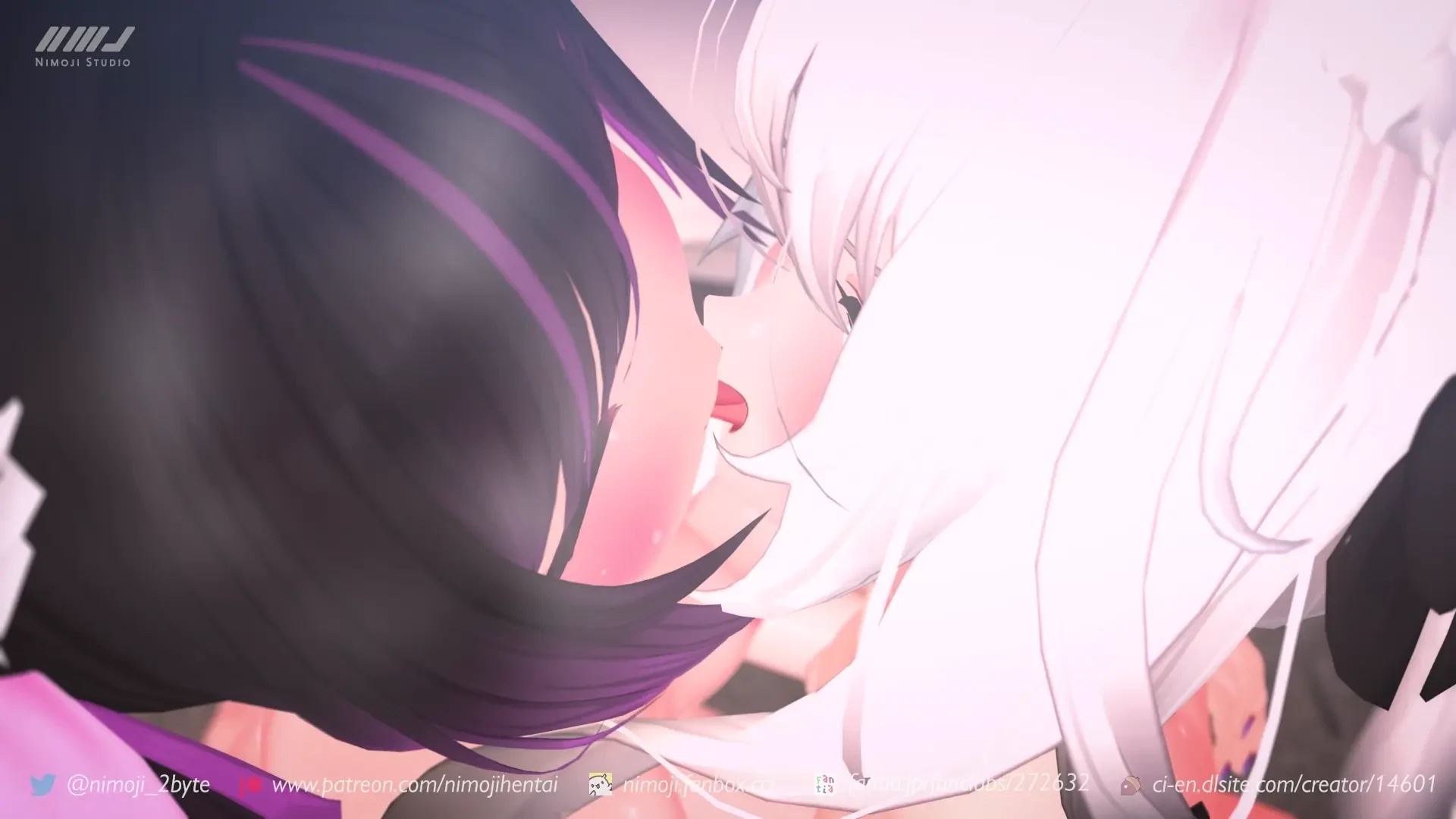 にもじ-Nimoji - 【リクエスト】あのん＆舞夜でダブルフェラ&レズキス