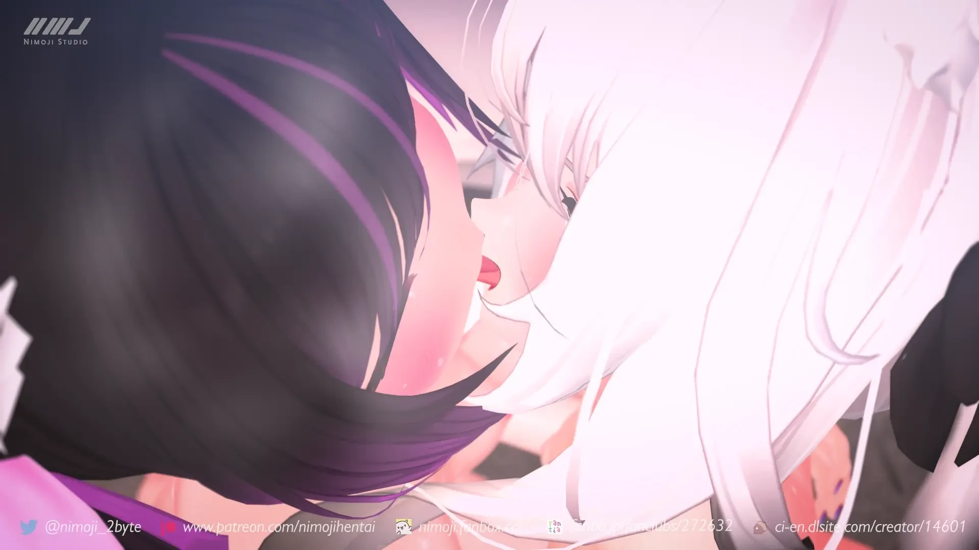 にもじ-Nimoji - 【リクエスト】あのん＆舞夜でダブルフェラ&レズキス part 2