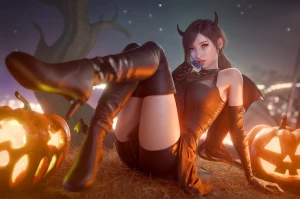 Sreliata - Halloween Devil Tifa [4K] [SFW]