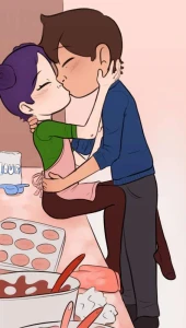 Anamadic - Bakers kiss - colored sketch