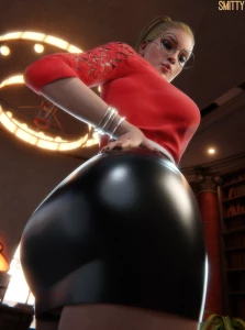 Smitty34 - Harleen's big booty in a skirt