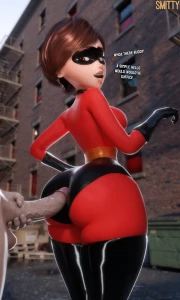 Smitty34 - A fan gets too enthusiastic meeting Elastigirl
