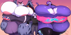 JaehTheBird - Swon and two huge birbs