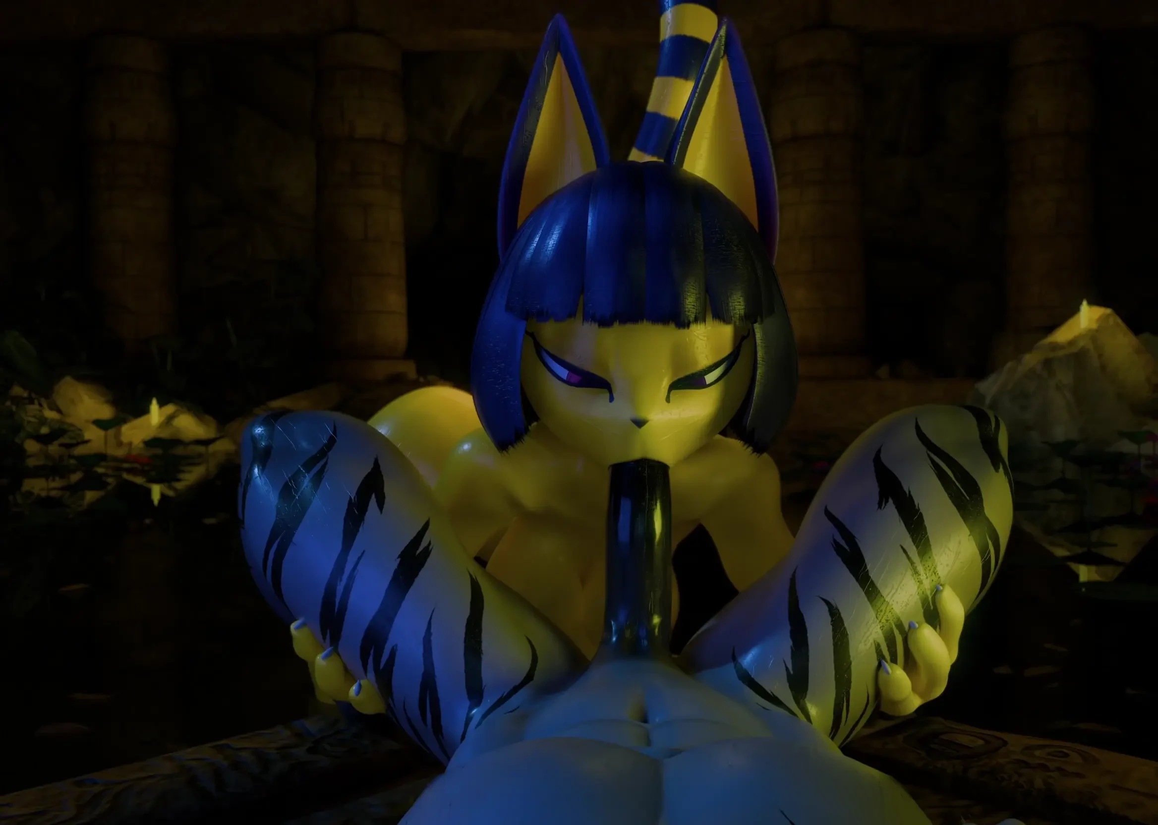 Liwih - Ankha BlowJob animation