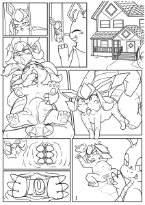 reuben - [線画マンガ]カイリュー皮モノマンガ2 ver1.0 ~dragonite Skinsuit Manga2~