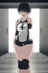 煙ハク - バレー部ショートちゃん