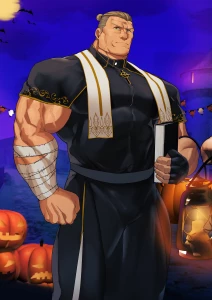 mayonakaoyatu - ハロウィン2025　淫魔VS元騎士系聖職者！　先行文字なし版