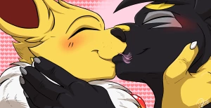 DylanBun - Eevee fam - smooches