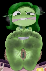 Salmo_baliki - Inside out Disgust feet. Dirty, toe ties alt