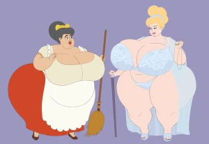 13Saturn - WIP: Queen Cinderella Tremaine and her Maid Charming