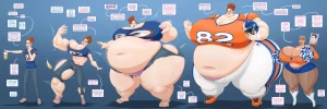 13Saturn - Sunday Night Size Up (Strongfat Giantess Football Linebacker TF + Cheerleader MILF TG TF)