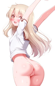 Zirba - 【高画質・修正薄め】スカート履き忘れイリヤちゃん
