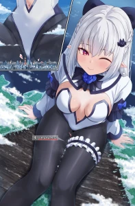 kk528956 - スノウエルフのお嬢様、街をふとももでぺったんこにする