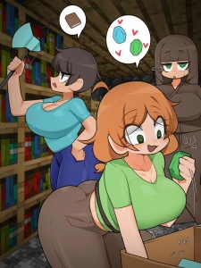 leajin - 盗みをして捕まる漫画(マインク) 도둑질하다가 붙잡히는 만화(마인크래프트)