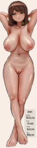 反発属性 - 江美ちゃんスリーサイズ(1枚絵)