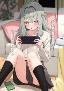 Charlまめ - 【R18差分61枚】ゲーム中の寧々ちゃんと対面座位えっち