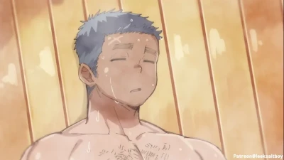 leeksaltboy - Animeサウナ密着汗だくセックス！巨根黒人兵士×毛深ガチムチFULL08:04 - Free Hentai Manga, Doujinshi and Comics Online Reader | LewdVault.com