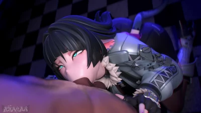aznyan07 - Jane Doe Blow Job! (Short animation) - Free Hentai Manga, Doujinshi and Comics Online Reader | LewdVault.com