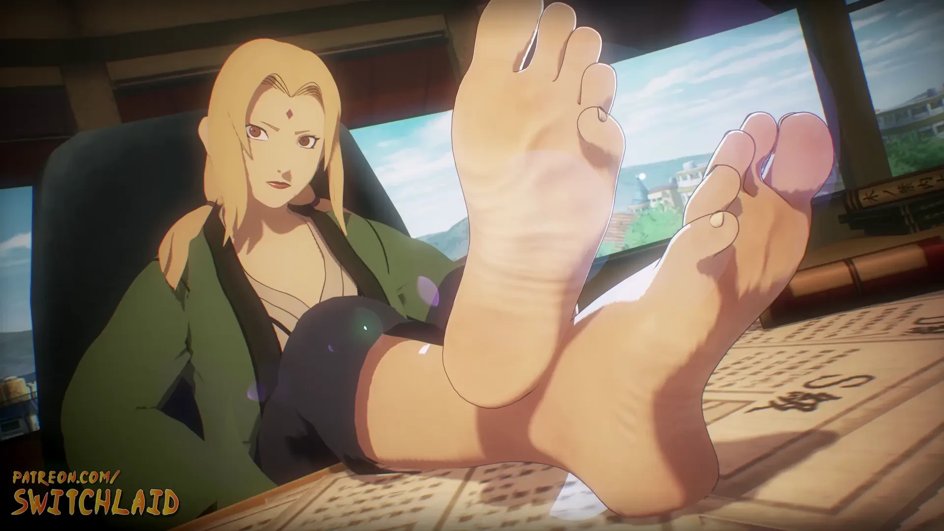 SwitchLaid - Naruto - Tsunade Desk Soles (Animation)