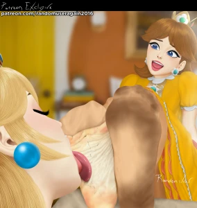 randomuseragain2016 - Princess Daisy and Princess Peach foot worship and tickle
