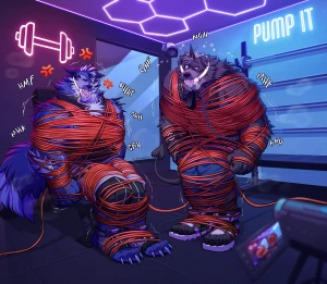 KiddieJay - Tied up buff dudes lol