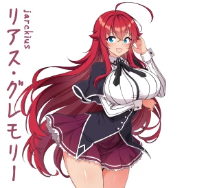 Jarckius Art - Rias Gremory + Pantyshot version