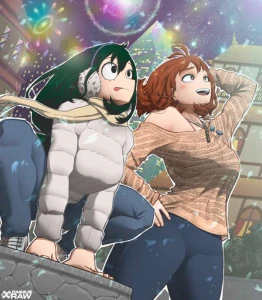 Daimus Raw - Uraraka and Froppy - Commission