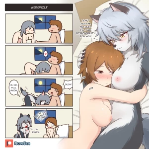 rudysaki - Gag Comic - Werewolf