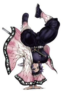 thegoldensmurf - Shinobu’s backflip (Demon Slayer) - HQ png
