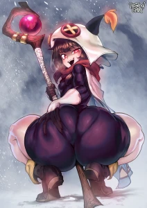 thegoldensmurf - Winter Megumin (Konosuba) - HQ png
