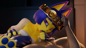 Wigfritter - Ankha Purr BJ [4k nude & male alts]