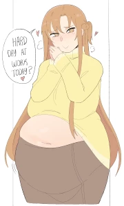 duharu - Asuna looks comfy