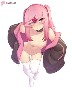 raiionart - Nakeydakey long hair Nat