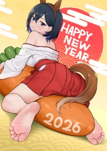hinosaki - 2026あけおめ絵（裸差分他）