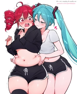 qiandaiyiyu - Tummy lover Miku